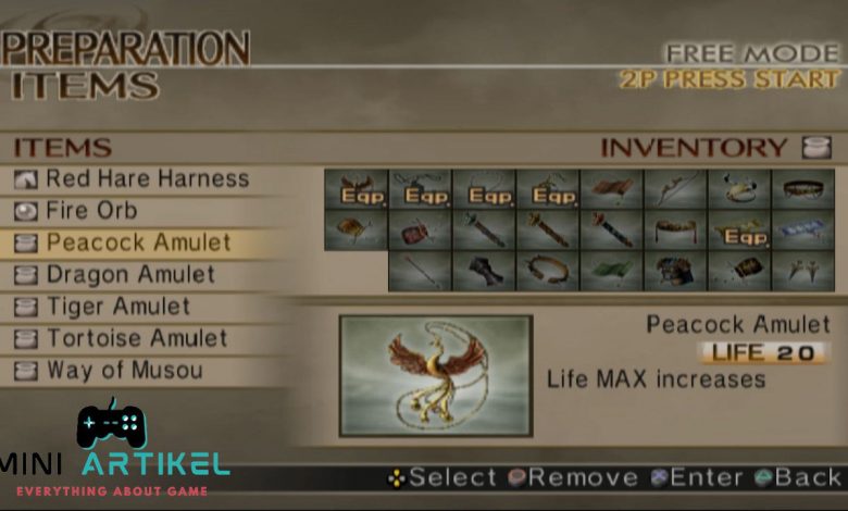 Semua Fungsi Items Dynasty Warriors 5 PS2
