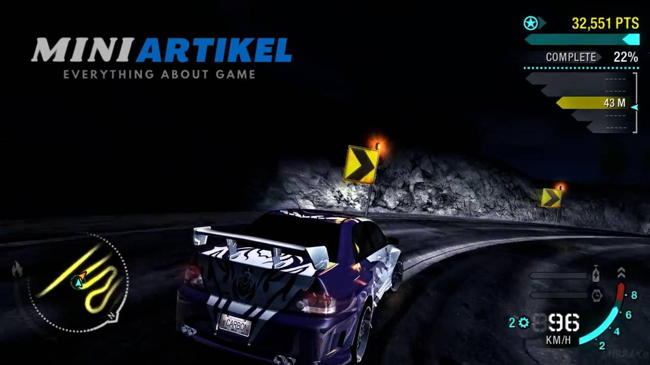 Cheat Need For Speed Carbon PS2