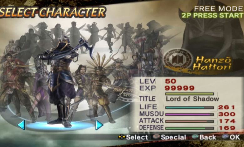 Cheat Samurai Warrior 2 PS2