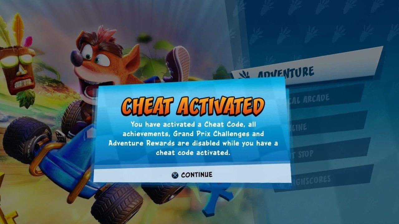 Cheat CTR Nitro Fueled PS4, Xbox One & Nintento Switch