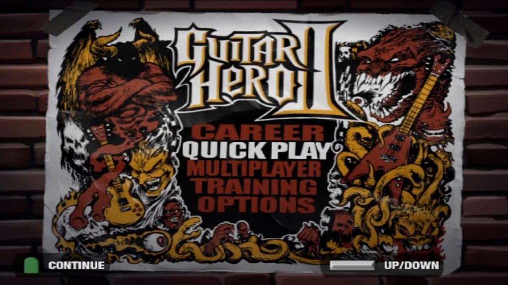 Main Menu - Cheat Guitar Hero 2 PS2