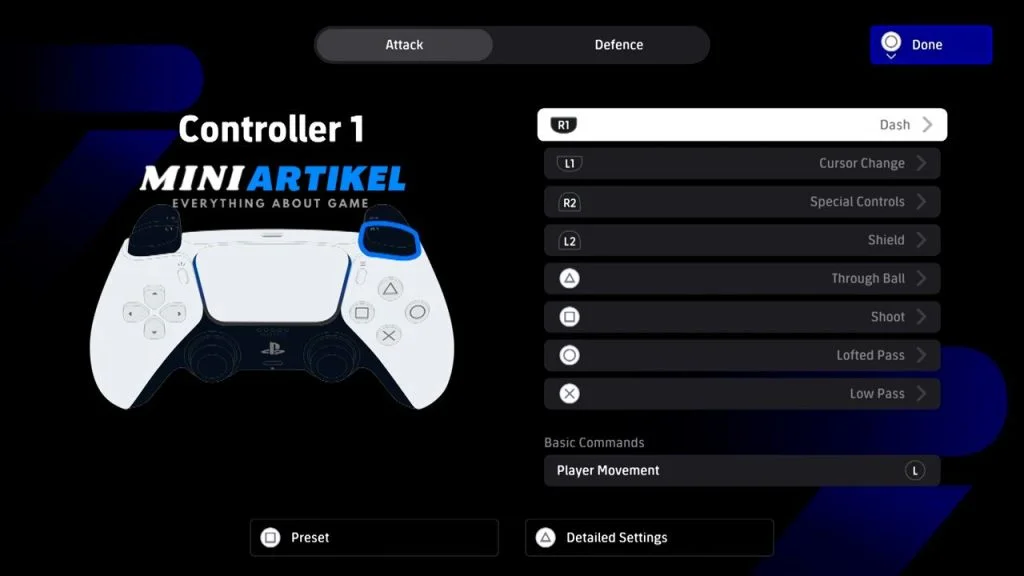 Joystick Controller Setting Stunning Trik Efootball PS4 & PS5