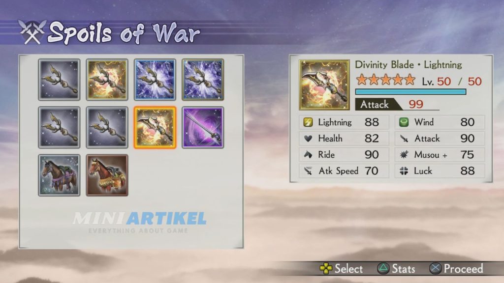 Senjata Langka (Rare Weapon) Samurai Warriors 4-II