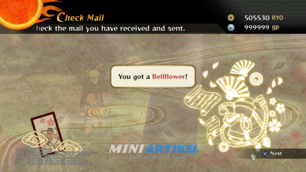 Cara Mendapatkan Ninja Tools Item Naruto Shippuden Ultimate Ninja Storm 2 - Friendship Mail